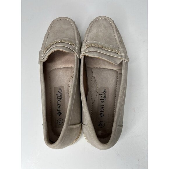 New Women Patrizia Spring Step Slip On Loafer Shoes Sz 7 Gray Moccasin Neutral - Picture 3 of 6